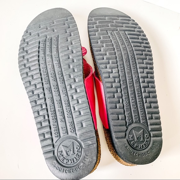 Mephisto Pink Flower Sandals SZ-7.5 - Picture 8 of 11